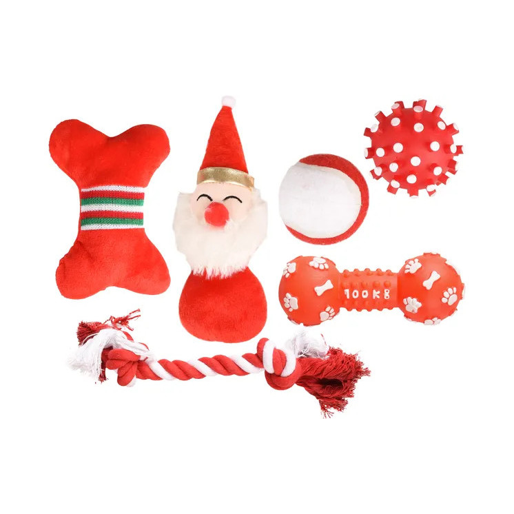 CHAUSSETTE ROUGE DE NOEL (6 jouets)