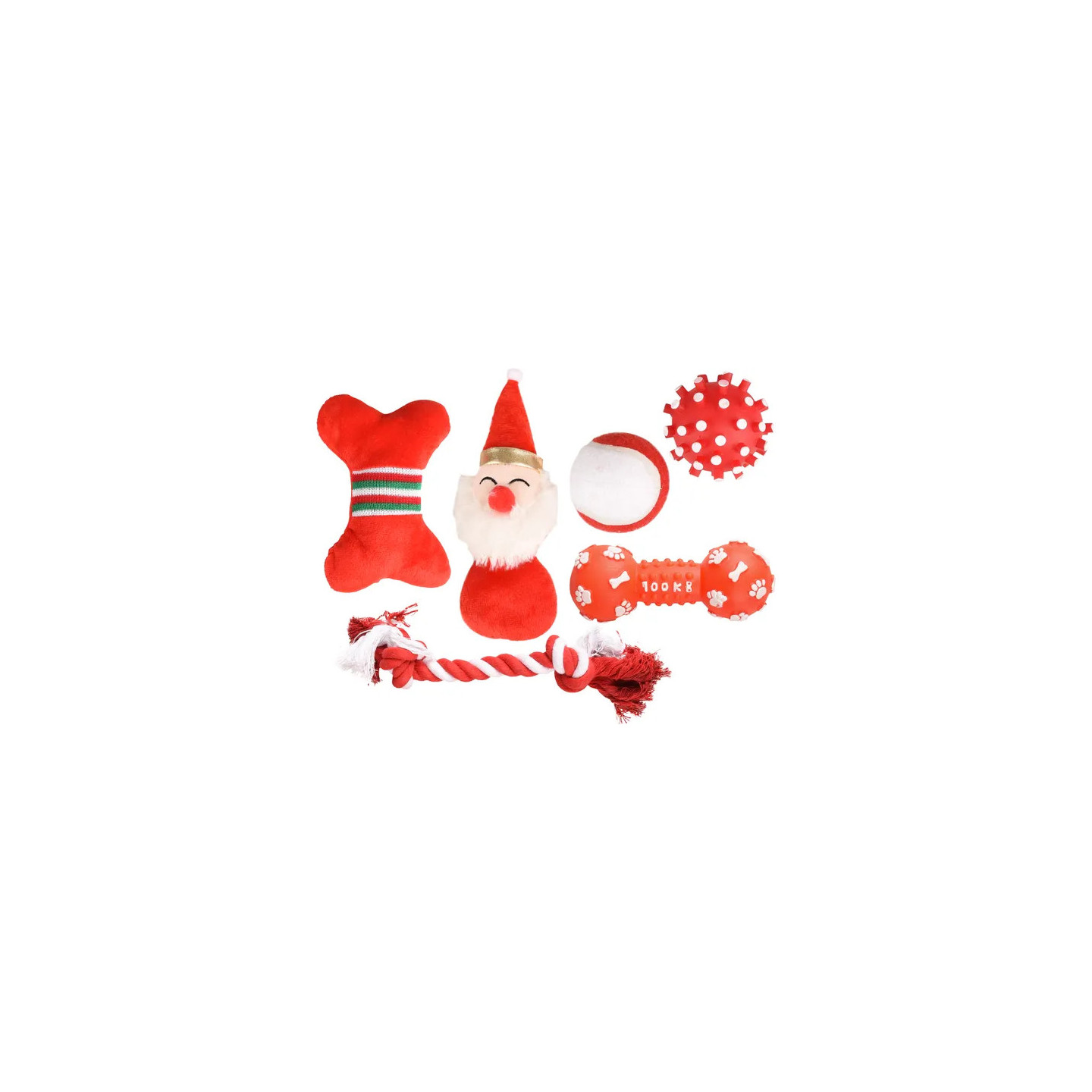 CHAUSSETTE ROUGE DE NOEL (6 jouets)