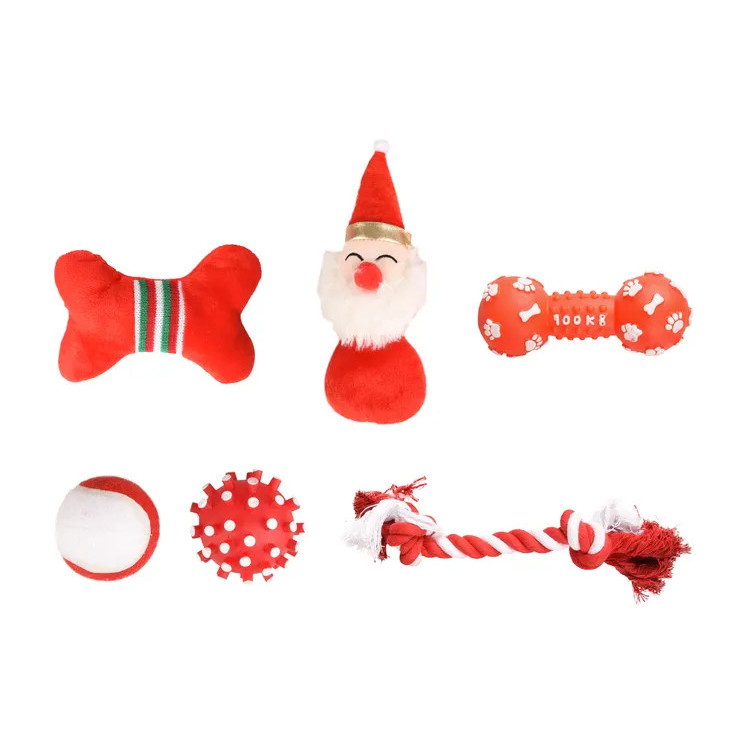 CHAUSSETTE ROUGE DE NOEL (6 jouets)