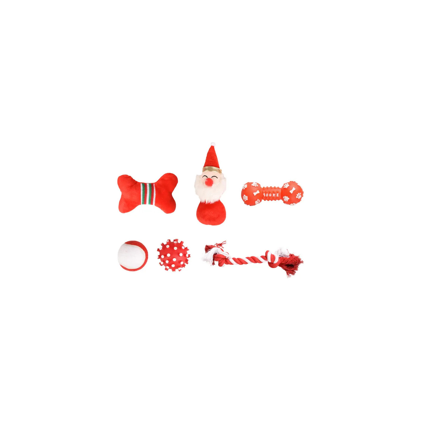 CHAUSSETTE ROUGE DE NOEL (6 jouets)