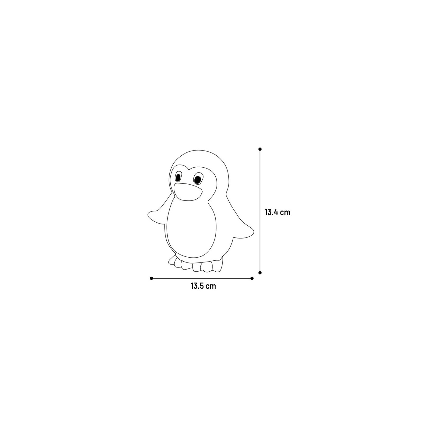 Jouet Gupi Pingouin Kaki