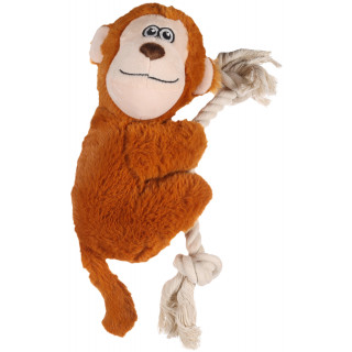 Jouet Hangta Singe avec corde Brun