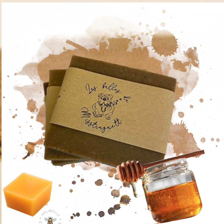 Shampooing solide miel, cire d'abeille