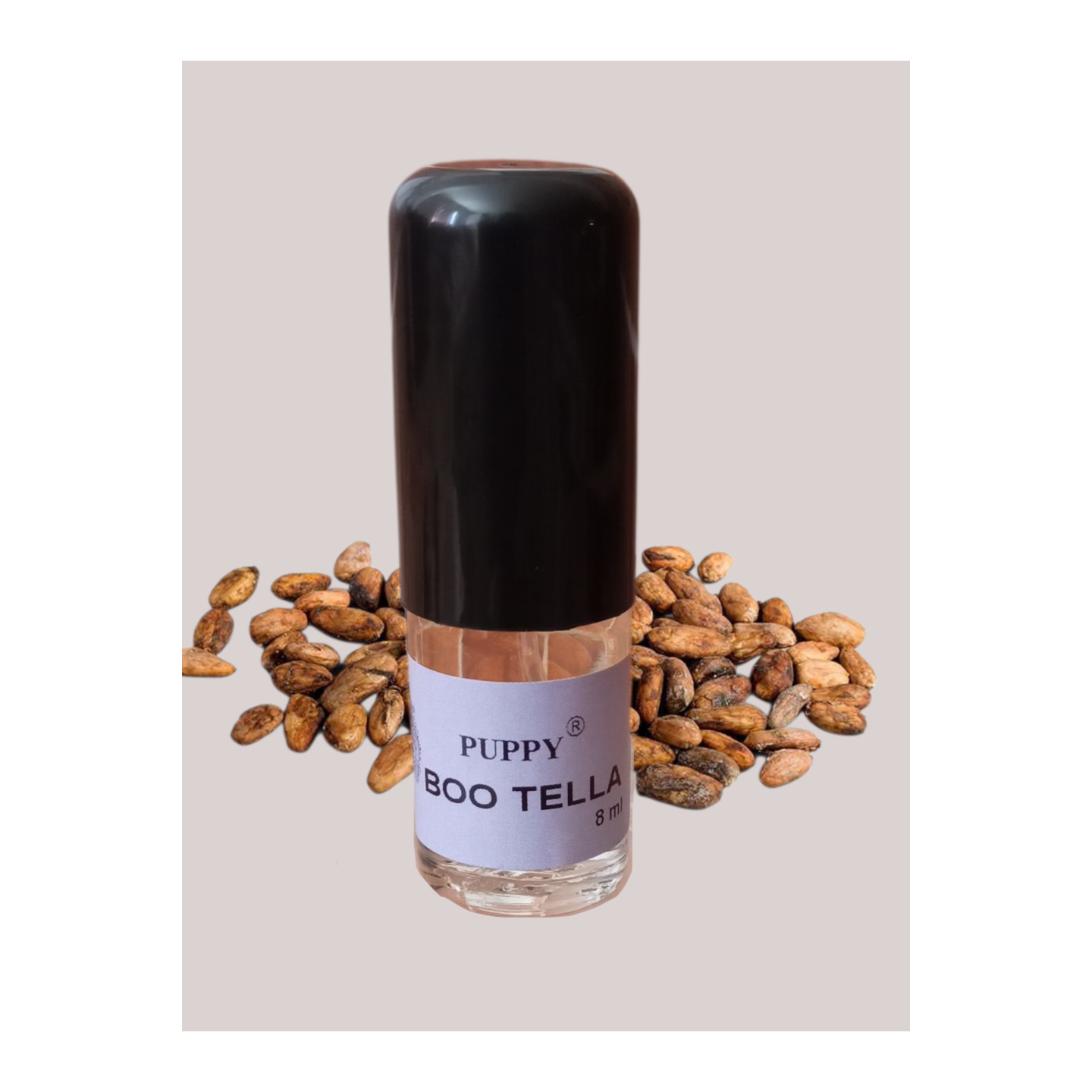 Parfum PUPPY  Bootella, senteur chocolat noisette    Flacon 8 ml