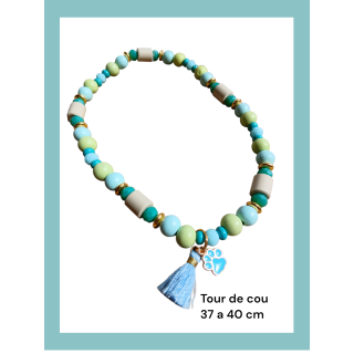 Collier Anti Tiques E.M Vert (Tour de cou 37 à 40 cm)