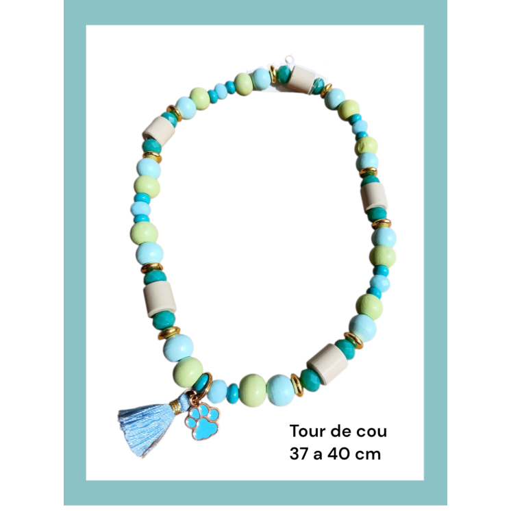 Collier Anti Tiques E.M Vert (Tour de cou 37 à 40 cm)