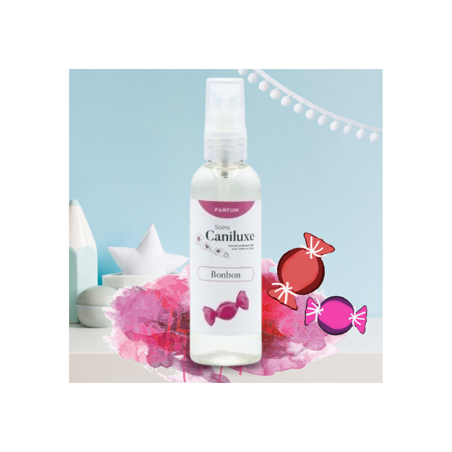 Parfum Bonbon pour chien  CANILUXE 100 ml