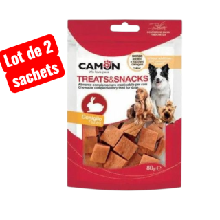 lot de 2 sachets   -  Friandises  en cube au Lapin  -   CAMON
