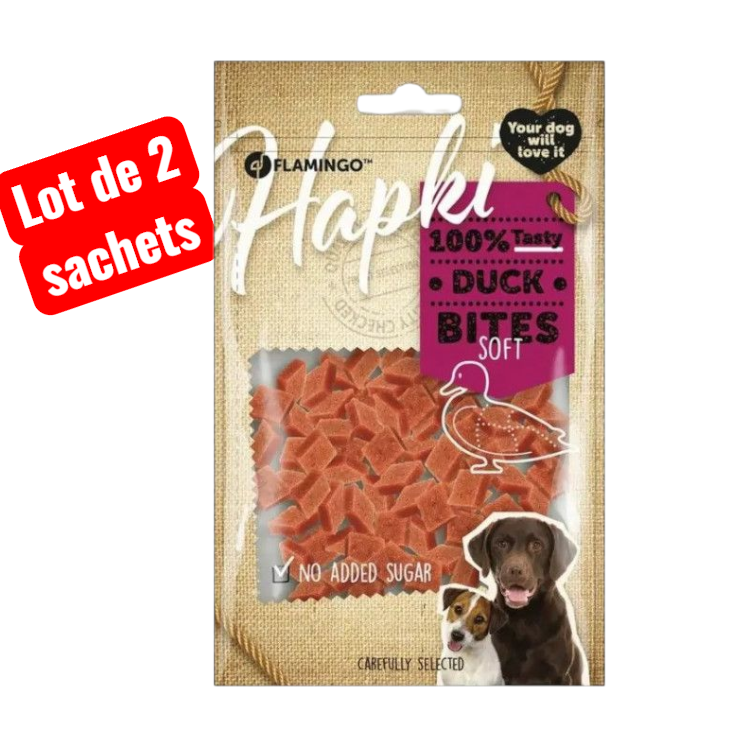 lot de 2 sachets  -    Snack au canard   FLAMINGO