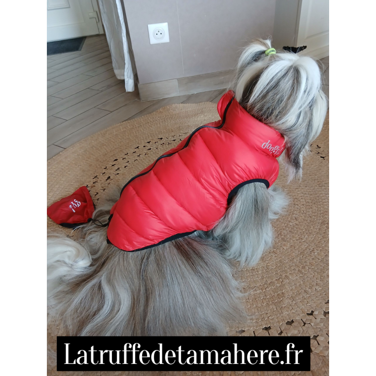 Doudoune Mixte Lighty réversible Noir/Rouge - DOOGY