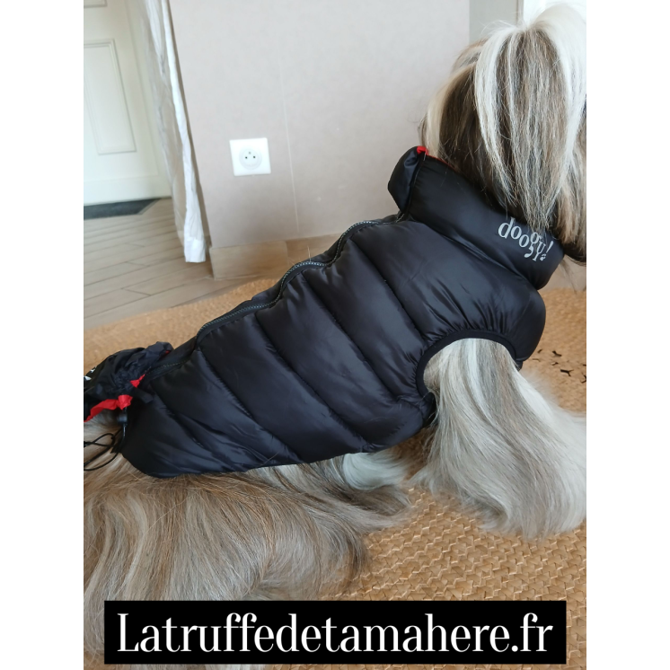 Doudoune Mixte Lighty réversible Noir/Rouge - DOOGY