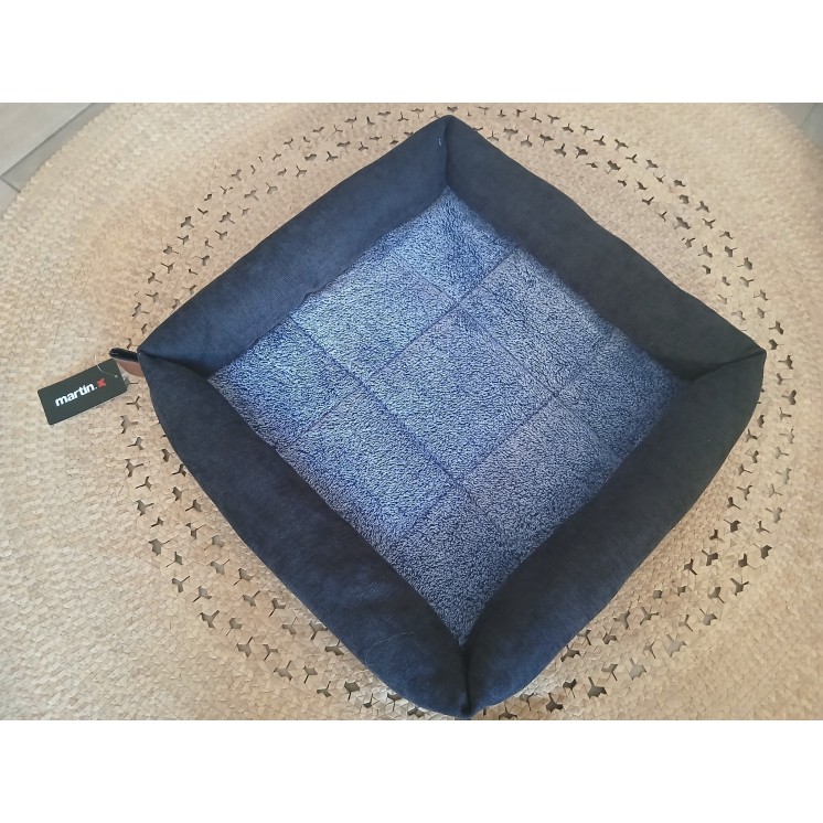 Panier damier  Bleu et Noir - Doudouzen - MARTIN SELLIER