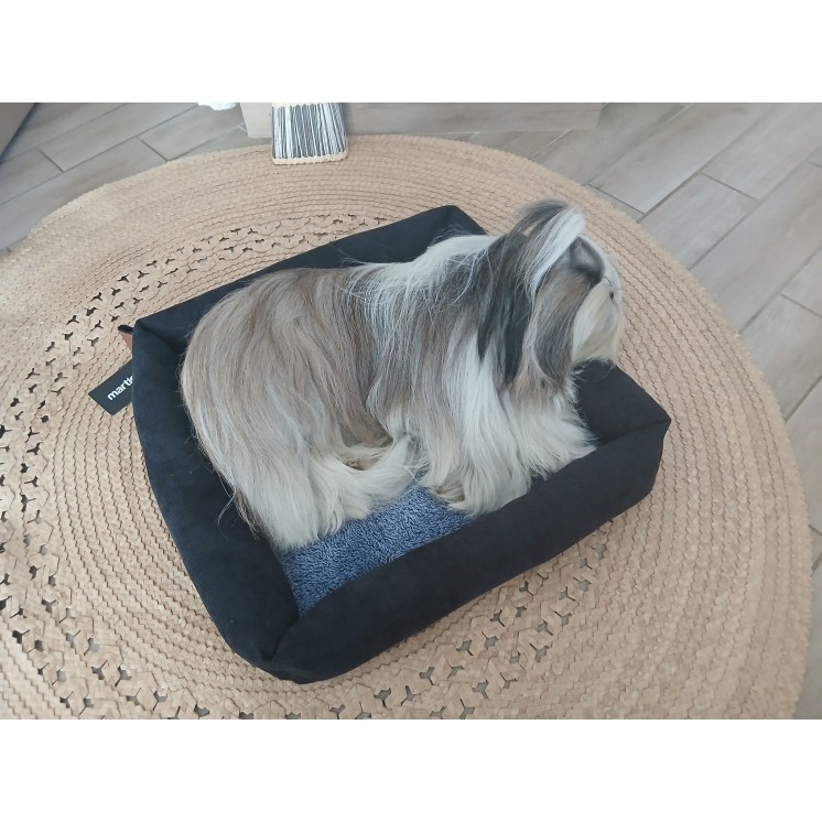 Panier damier  Bleu et Noir - Doudouzen - MARTIN SELLIER