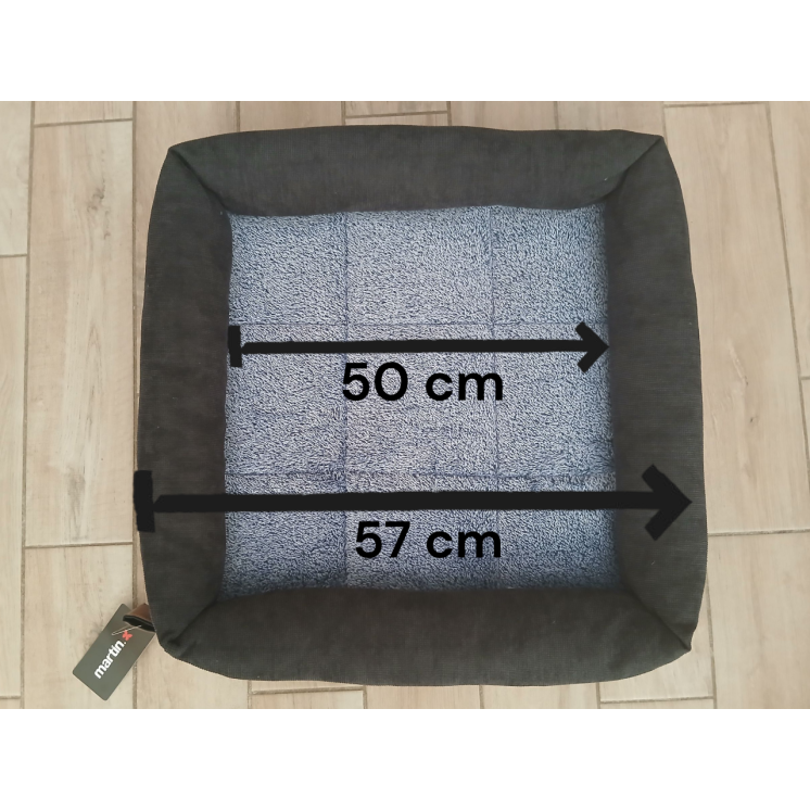 Panier damier  Bleu et Noir - Doudouzen - MARTIN SELLIER