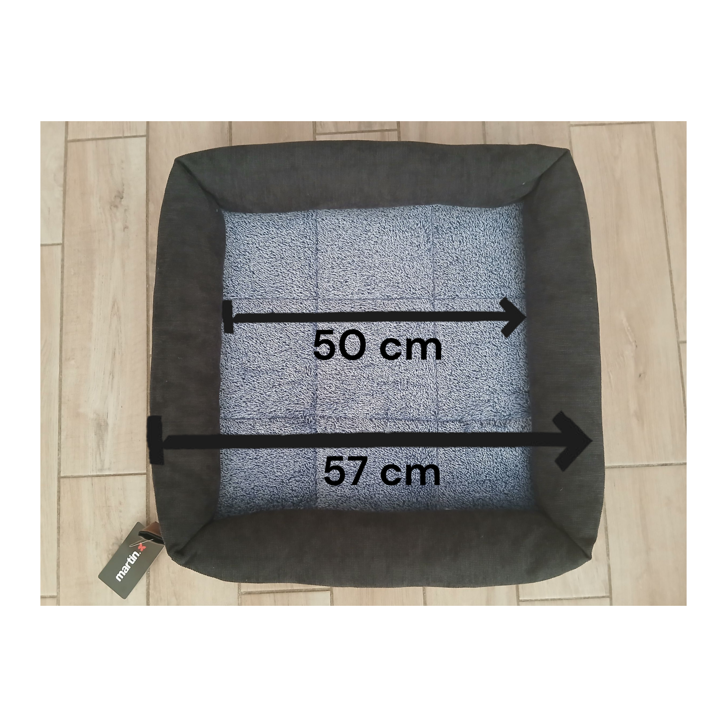 Panier damier  Bleu et Noir - Doudouzen - MARTIN SELLIER