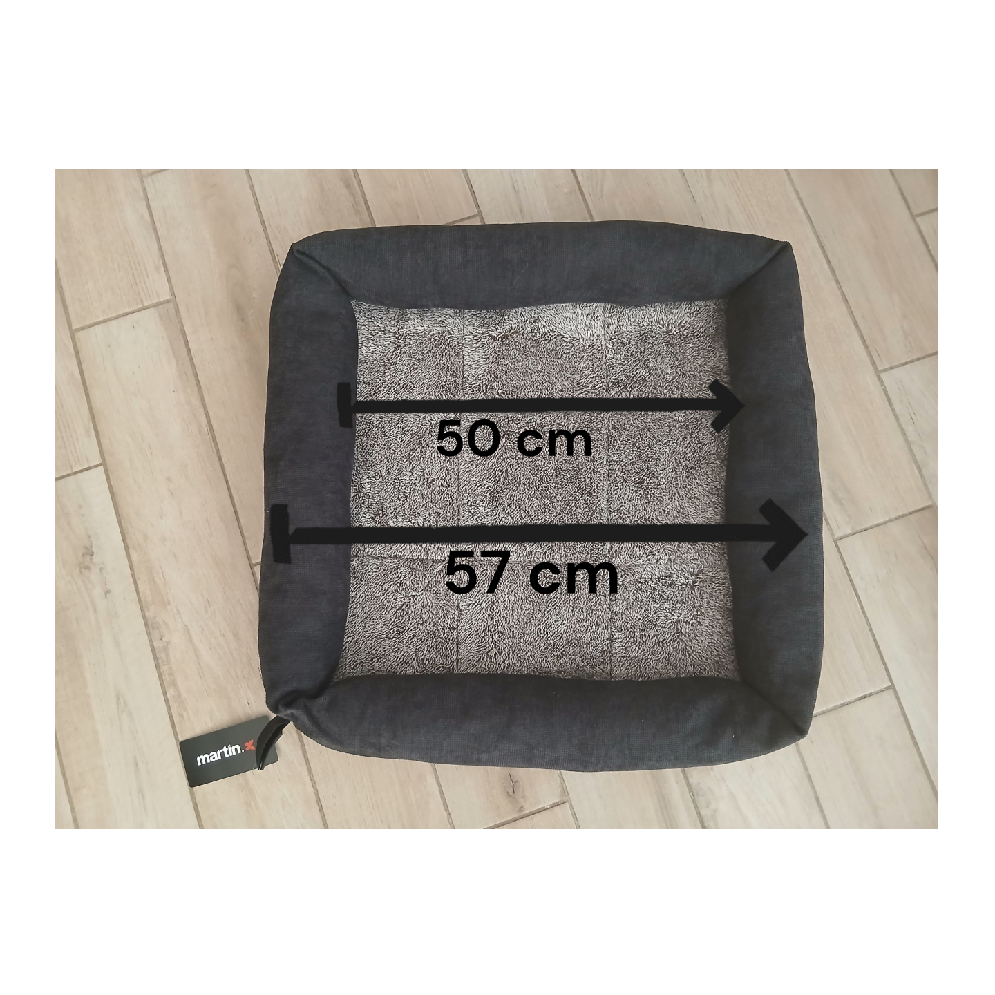 Panier damier  Marron  et  Noir - Doudouzen - MARTIN SELLIER