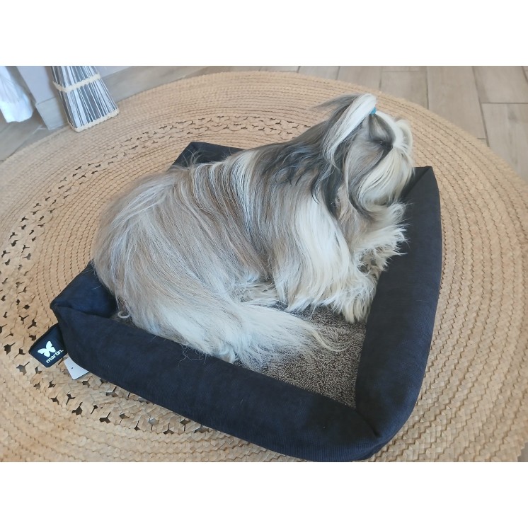 Panier damier  Marron  et  Noir - Doudouzen - MARTIN SELLIER