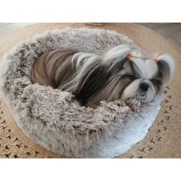 Coussin Poilu Beige - BOBBY