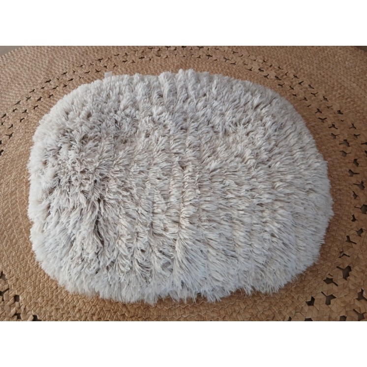 coussin  Poilu  Beige  -  BOBBY