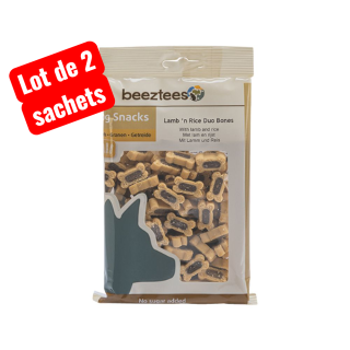 Lot de 2 Sachets - Os duo Agneau Riz - BEEZTEES