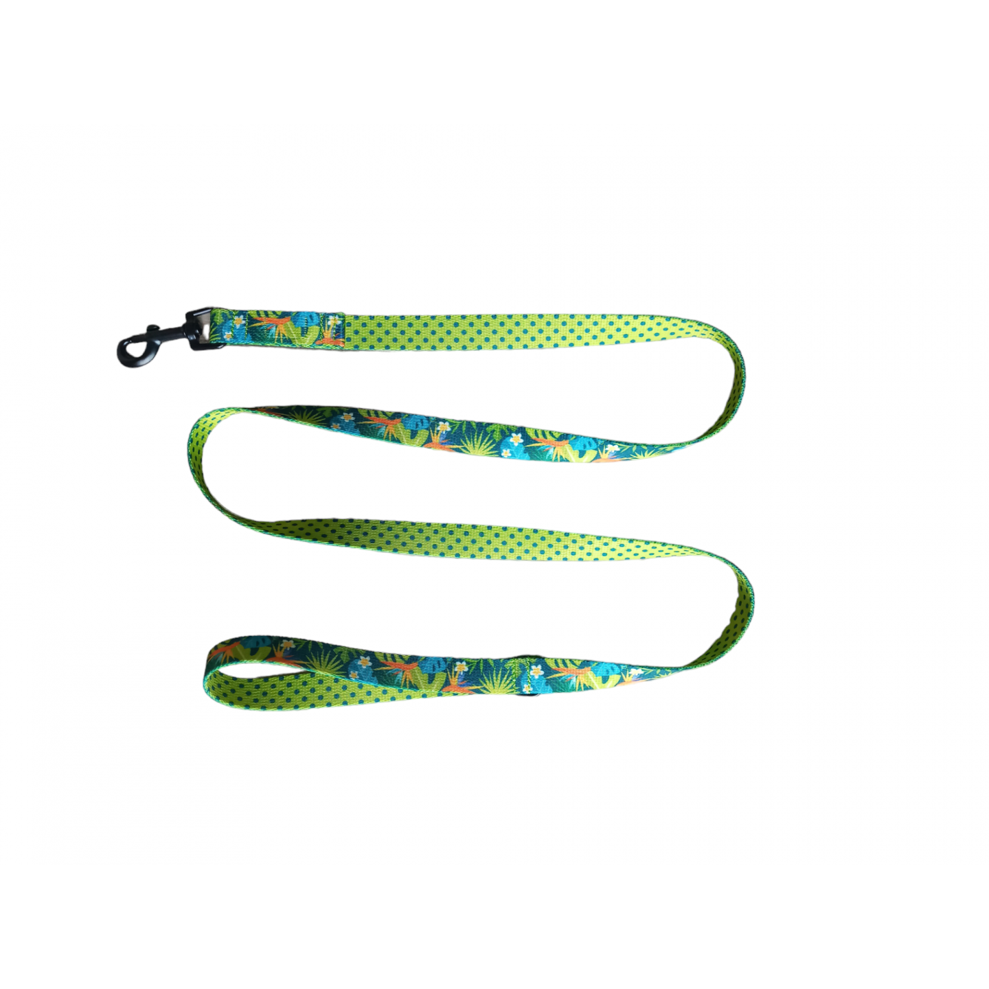 Ensemble Collier   TROPIC TIME  avec sa  laisse de 1,40m (made in France)