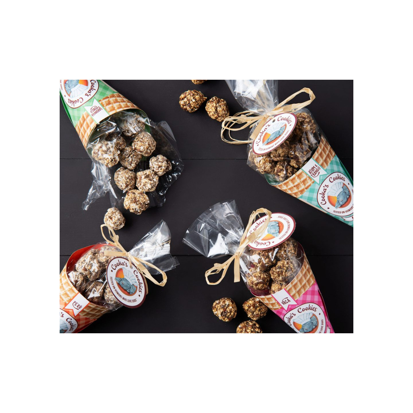 Cornet de Friandises Boeuf    COOKA'S COOKIES