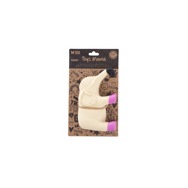 Jouet pour chien en latex Elephant Rose/Gris